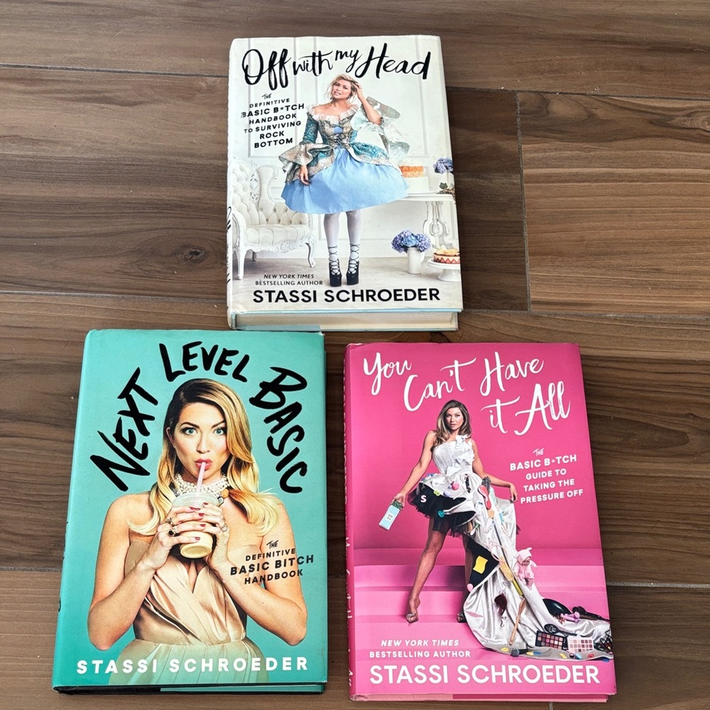 Stassi Schroeder Book Set - Turquoise, Pink, White Covers